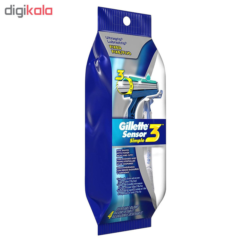 خودتراش ژیلت مدل Blue Simple3 مجموعه 2 عددی خودتراش ژیلت مدل Blue Simple3 مجموعه 2 عددی