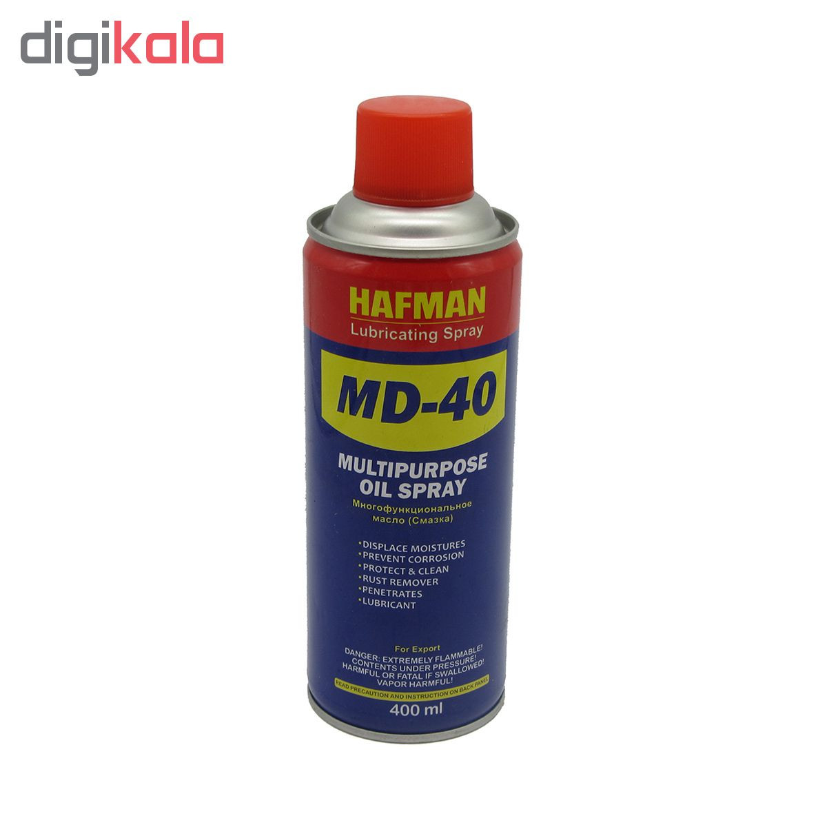 اسپری روان کننده و زنگ بر هافمن مدل MD-40 حجم 400 میلی لیتر اسپری روان کننده و زنگ بر هافمن مدل MD-40 حجم 400 میلی لیتر