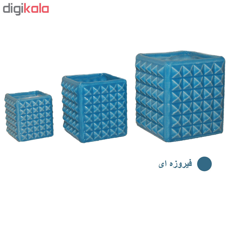 گلدان مدل G-0021 مجموعه سه عددی