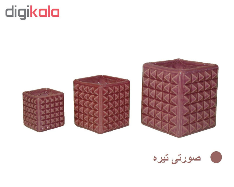 گلدان مدل G-0021 مجموعه سه عددی