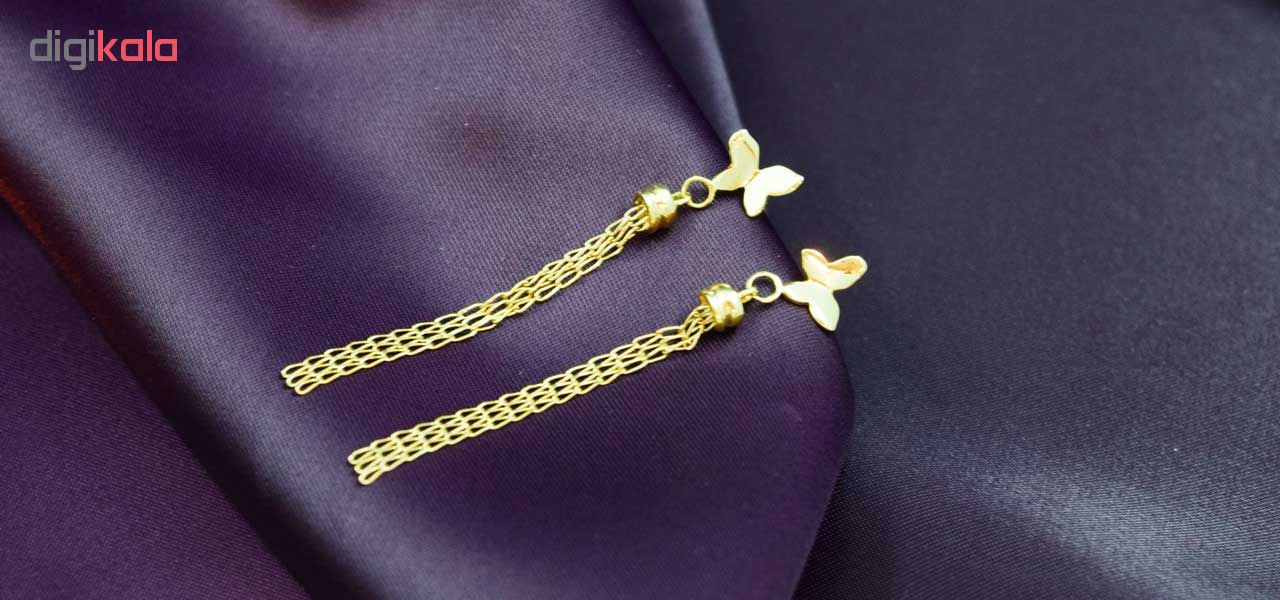 گوشواره طلا 18 عیار کانیار گالری مدل GA42