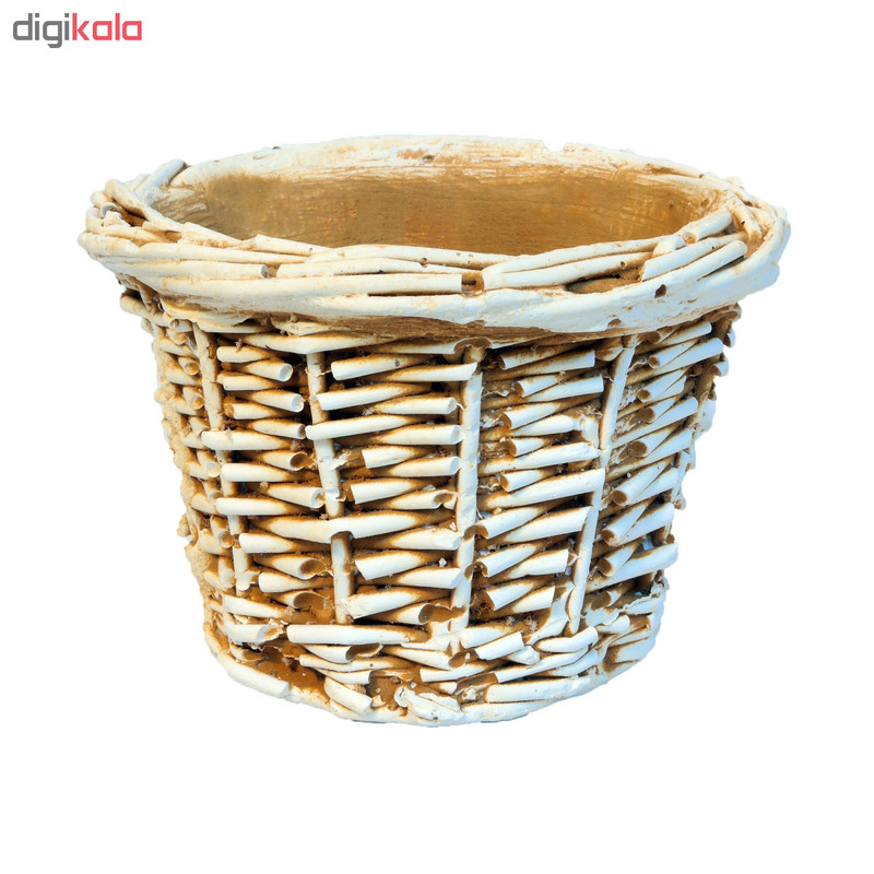 گلدان طرح سبد حصیری کد SD1 گلدان طرح سبد حصیری کد SD1