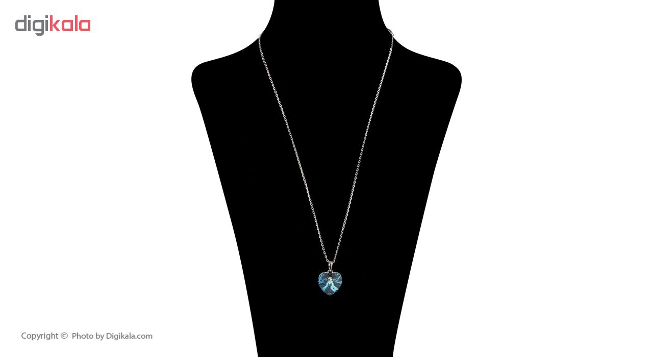 گردنبند سواروسکی شیک کده مدل قلب Q8 