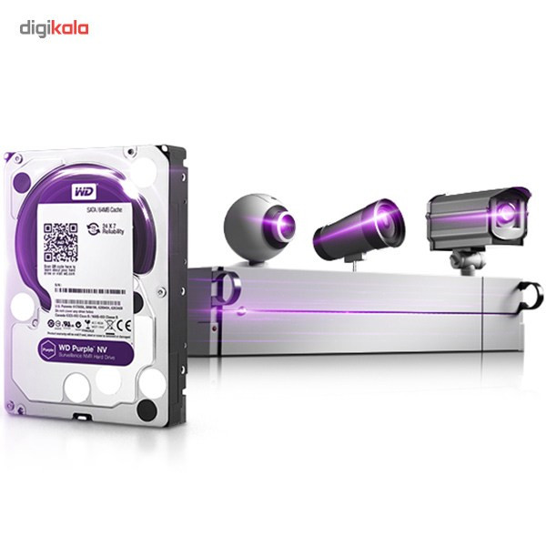 قیمت و خرید هارددیسک اینترنال وسترن دیجیتال مدل Purple NV WD6NPURX ...