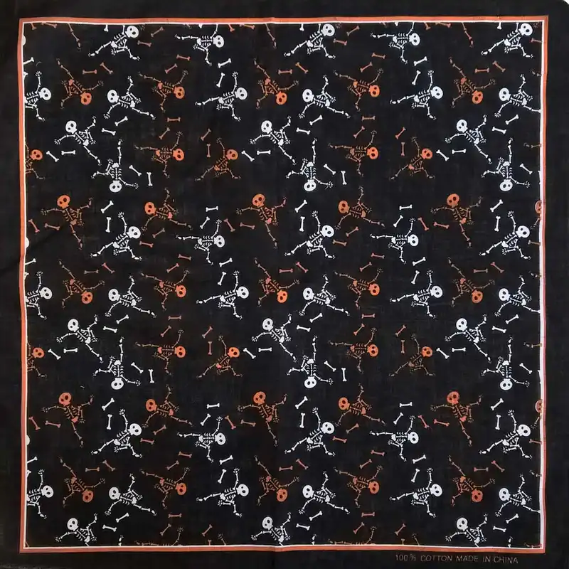 دستمال سر وگردن مدل orange skull