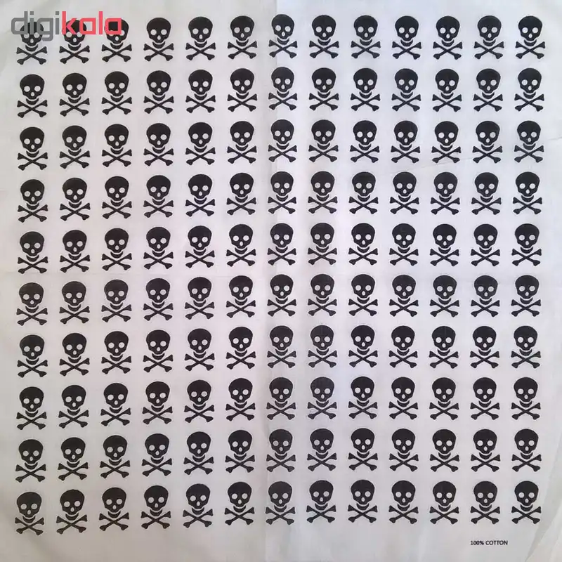 دستمال سرو گردن مدل White skull