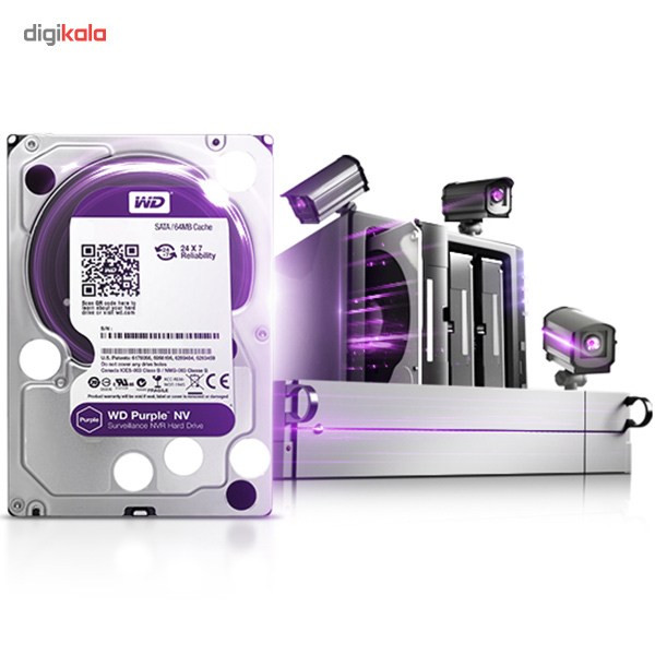 قیمت و خرید هارددیسک اینترنال وسترن دیجیتال مدل Purple NV WD6NPURX ...