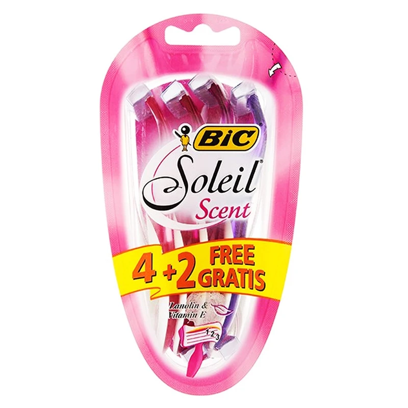 خود تراش بیک مدل Soleil Scent بسته 6 عددی