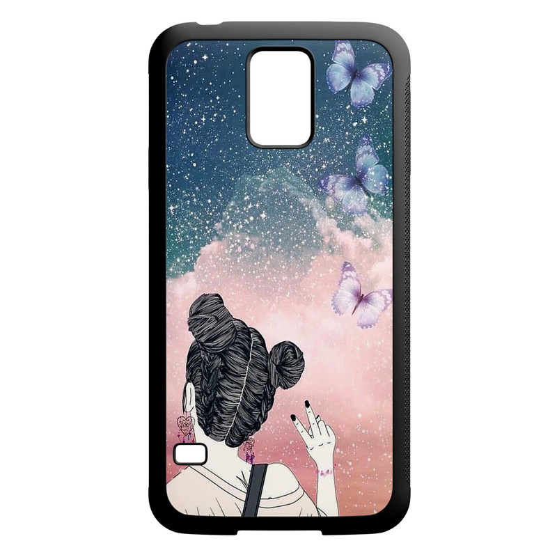 کاور طرح دخترانه کد 10639 مناسب برای گوشی موبایل سامسونگ galaxy s5