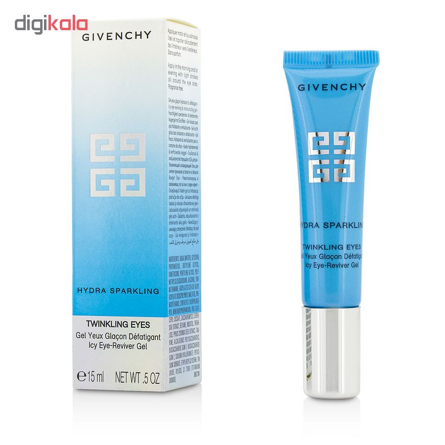 ژل ترمیم کننده ژیوانشی سری Hydra Sparkling مدل Twinkling Eyes Icy Eye-Reviver حجم 15 میلی لیتر ژل ترمیم کننده ژیوانشی سری Hydra Sparkling مدل Twinkling Eyes Icy Eye-Reviver حجم 15 میلی لیتر