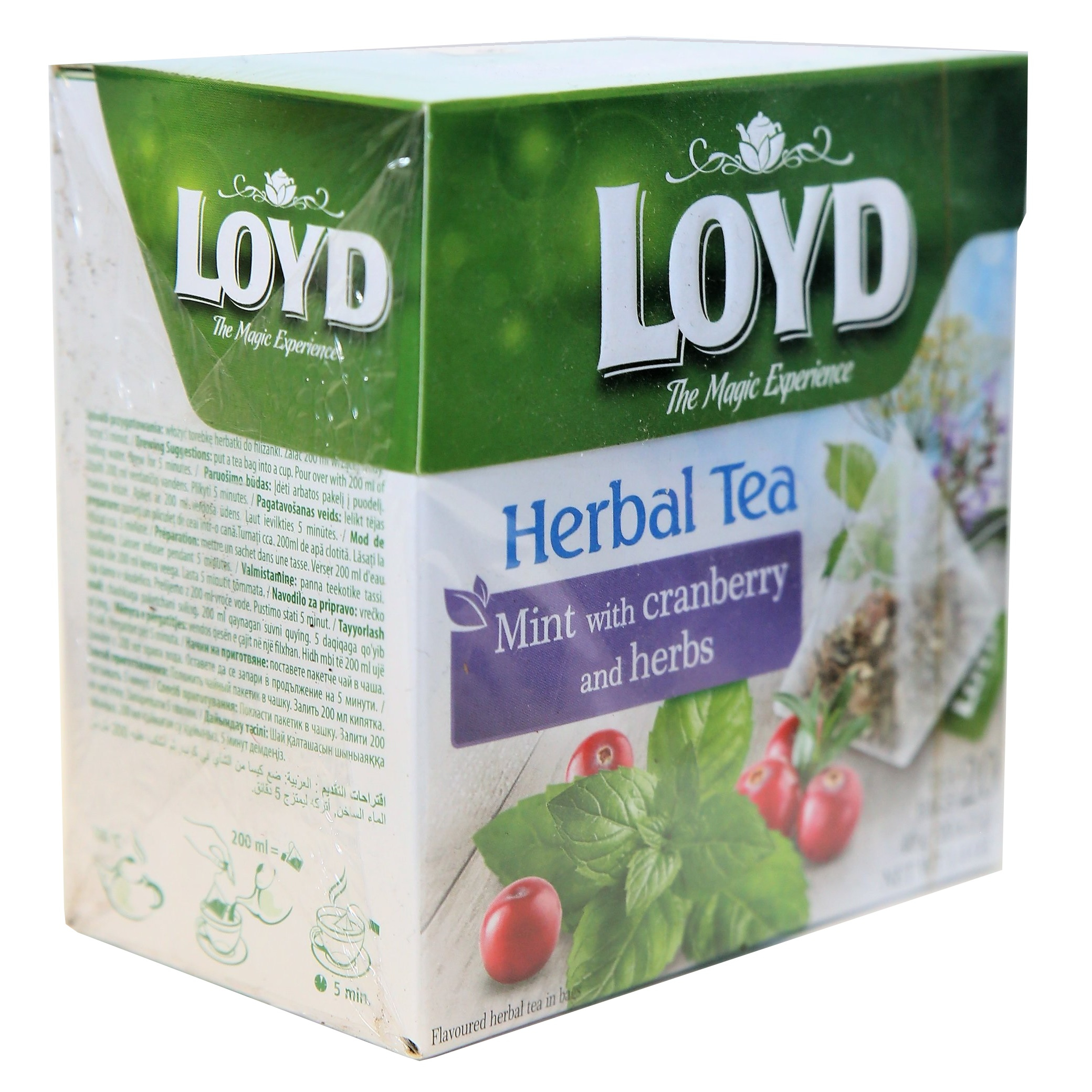 دمنوش کرنبری و گیاهان دارویی لوید بسته 20 عددی