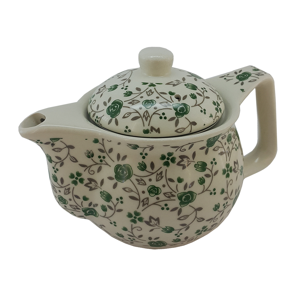 قوری طرح گل سبز کد G001