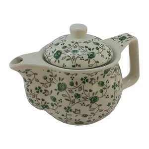 قوری طرح گل سبز کد G001