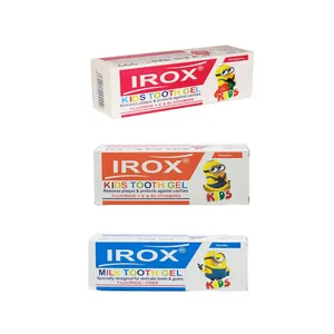 خمیر دندان ژله ای کودک ایروکس مدل SMB3 حجم 80 میلی لیتر مجموعه 3 عددی