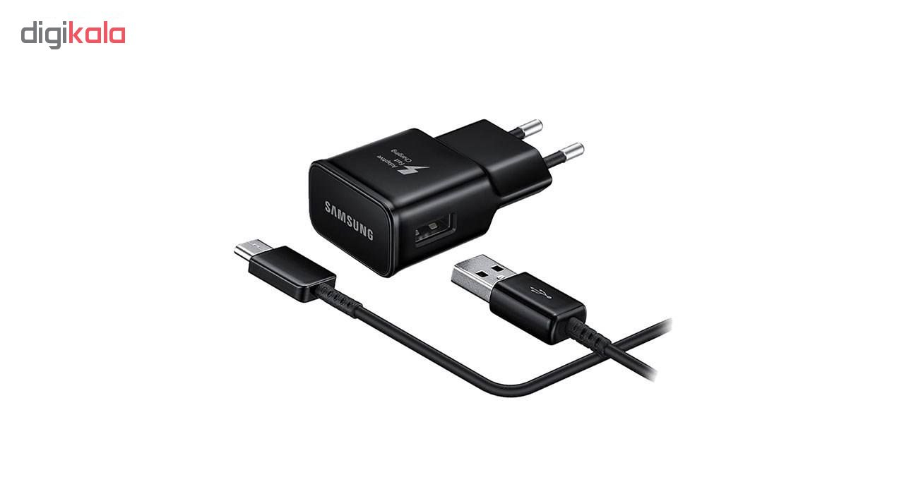 شارژر دیواری سامسونگ مدل EP-TA20EBECGWW به همراه کابل تبدیل USB-C