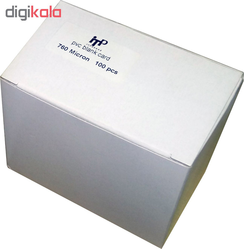 کارت پی وی سی سفید آی تی پی مدل Blk01 بسته 100 عددی