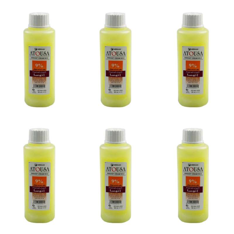 اکسیدان آتوسا مدل N2 نه درصدی حجم 60 میلی لیتر بسته ۶ عددی