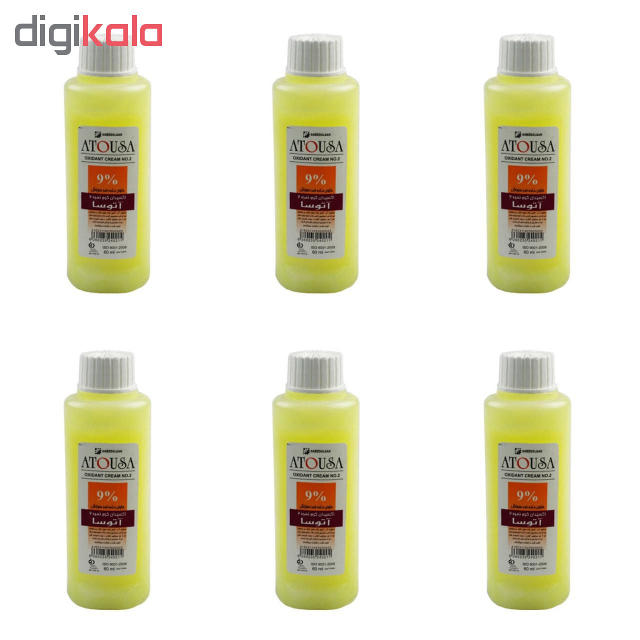 اکسیدان آتوسا مدل N2 نه درصدی حجم 60 میلی لیتر بسته ۶ عددی
