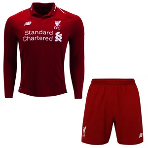 پیراهن و شورت ورزشی مردانه طرح لیورپول مدل 2018/19
