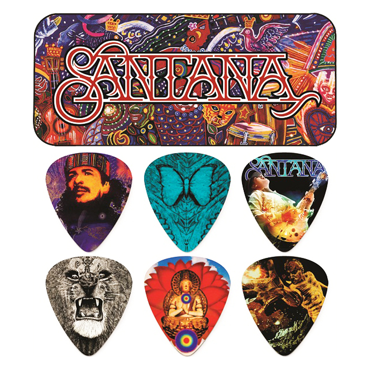 پیک گیتار دانلوپ مدل SANTANA SANPT01M بسته  6  عددی