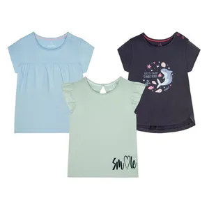 تی شرت آستین کوتاه دخترانه لوپیلو مدل IAN 348814 مجموعه سه عددی 