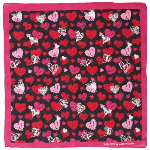 دستمال سر و گردن مدل pink heart