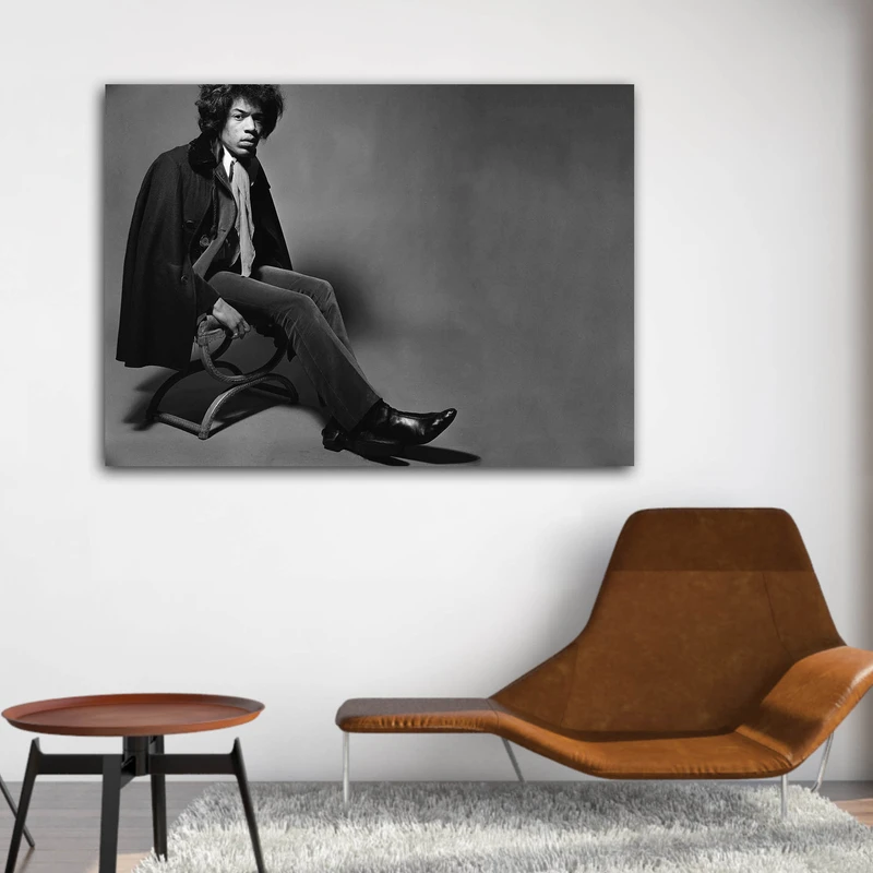 تابلو شاسی طرح جیمی هندریکس Artist 0247