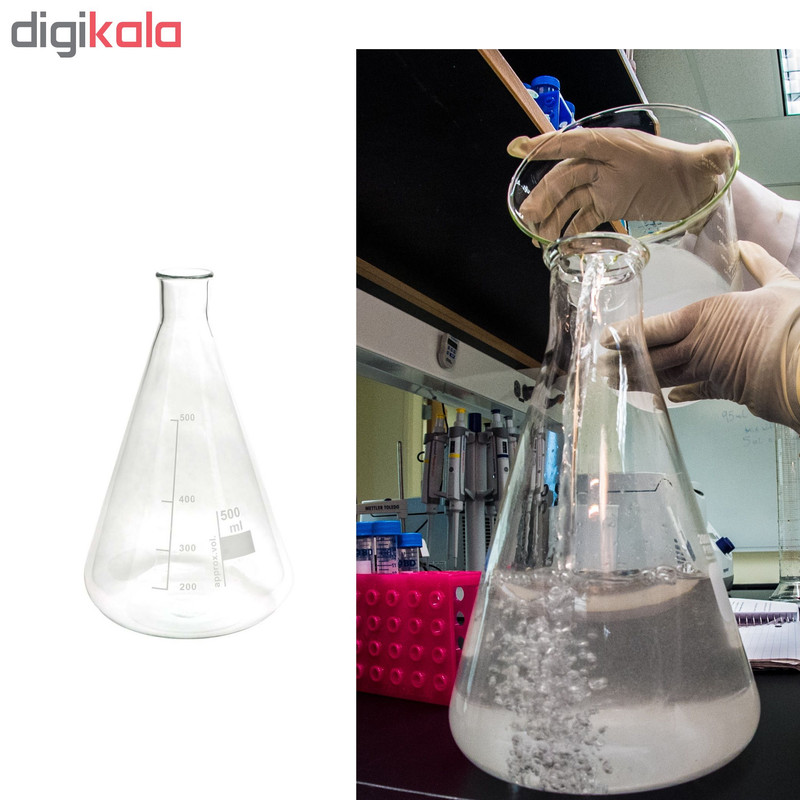 ارلن آزمایشگاه مدل Erlenmeyer ظرفیت 500 میلی لیتر ارلن آزمایشگاه مدل Erlenmeyer ظرفیت 500 میلی لیتر