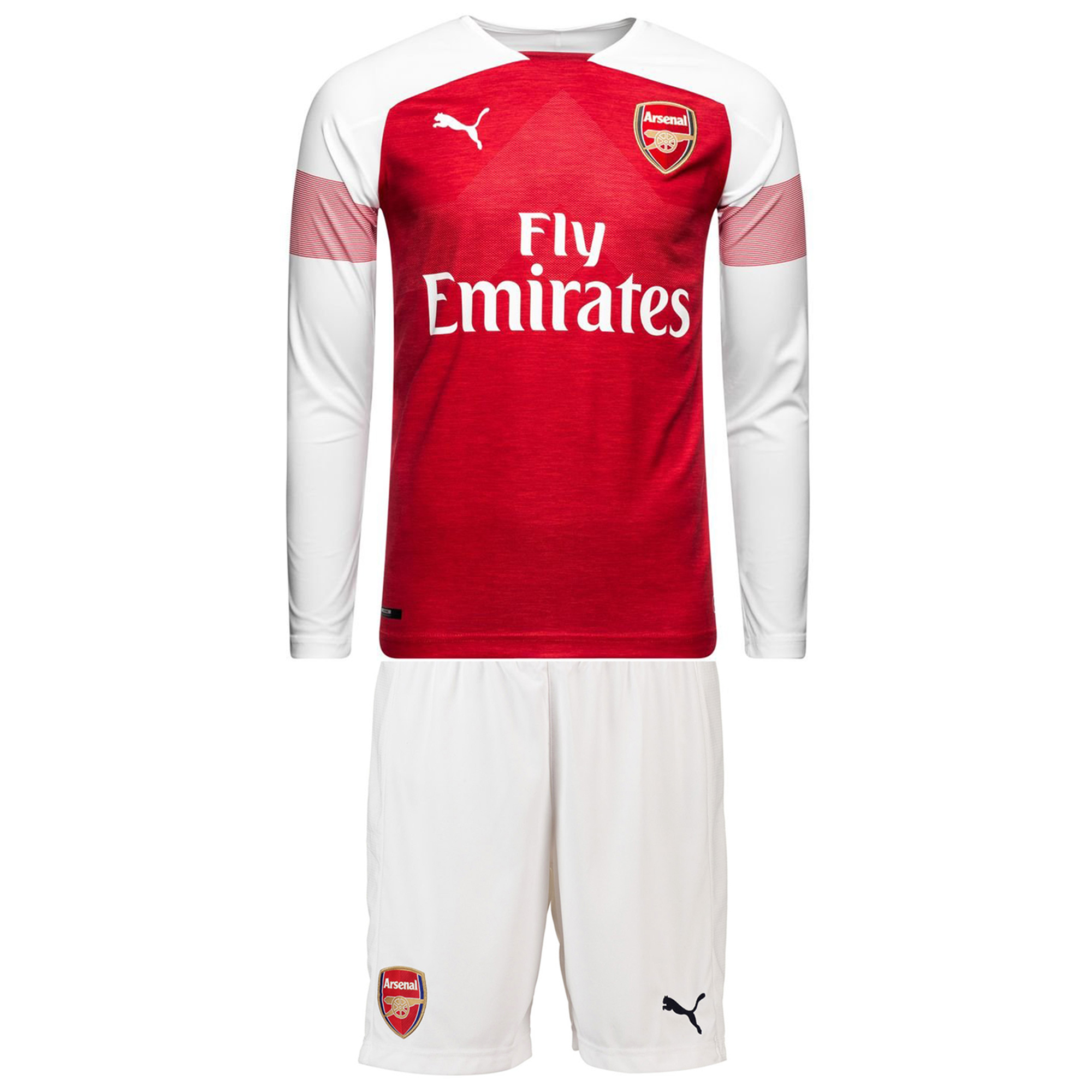 پیراهن و شورت ورزشی مردانه طرح آرسنال مدل 2018/19