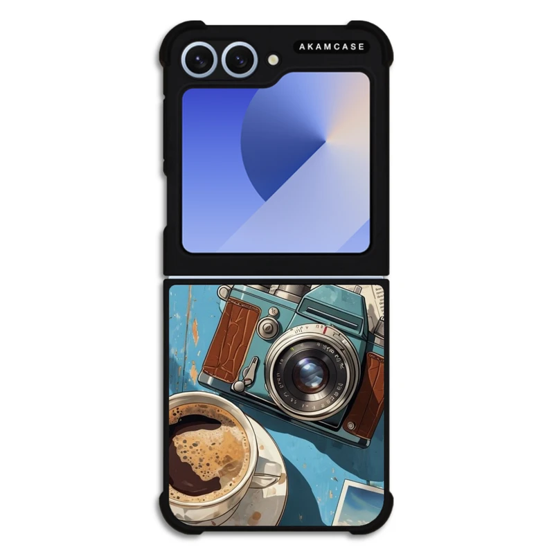 کاور آکام مدل AMC-WSGZFLIP6-COFFEE-1 مناسب برای گوشی موبایل سامسونگ Galaxy Z Flip 6