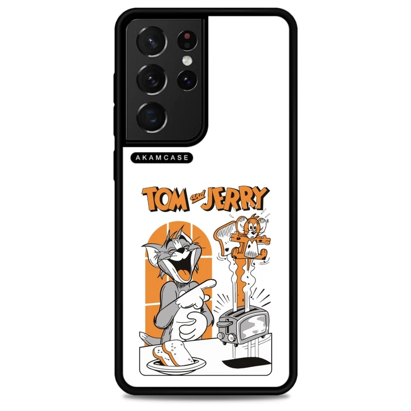 کاور آکام مدل AMC-WSGS21U-TOM & JERRY9 مناسب برای گوشی موبایل سامسونگ Galaxy S21 Ultra