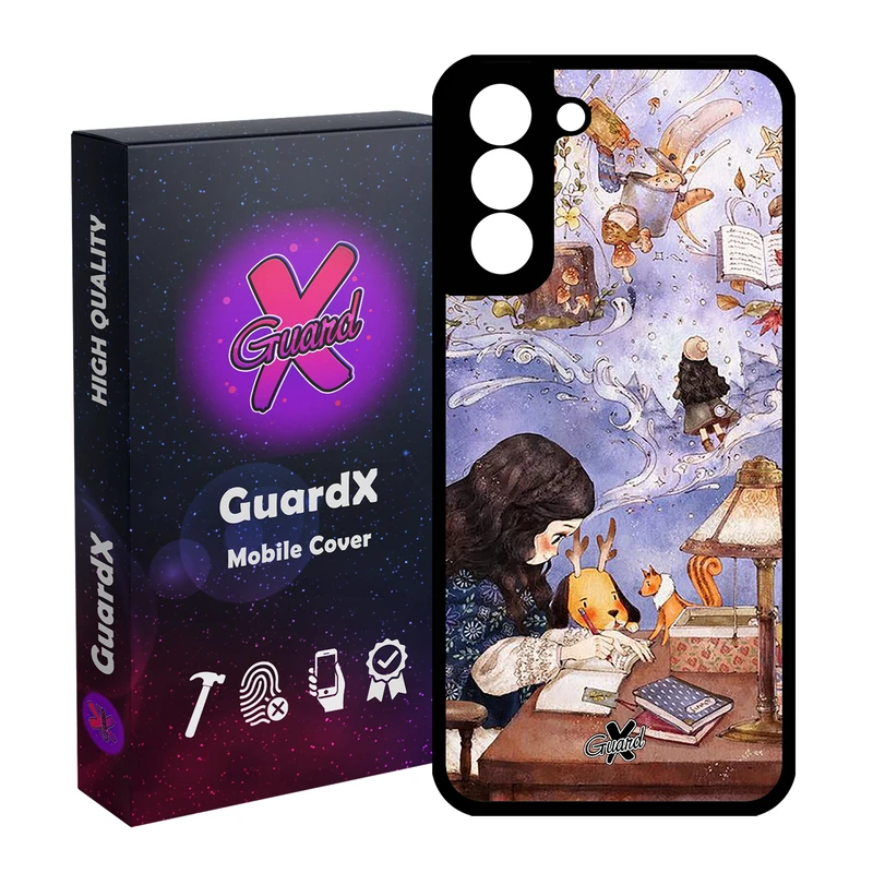 کاور گارد ایکس طرح دختر مدل Glass10293 مناسب برای گوشی موبایل سامسونگ Galaxy S21 FE