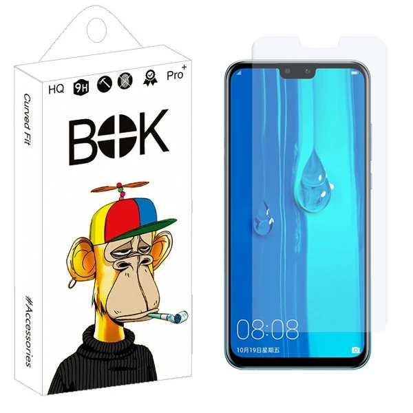 محافظ صفحه نمایش شیشه ای بوک مدل Transparent Plus مناسب برای گوشی موبایل هوآوی Y8s