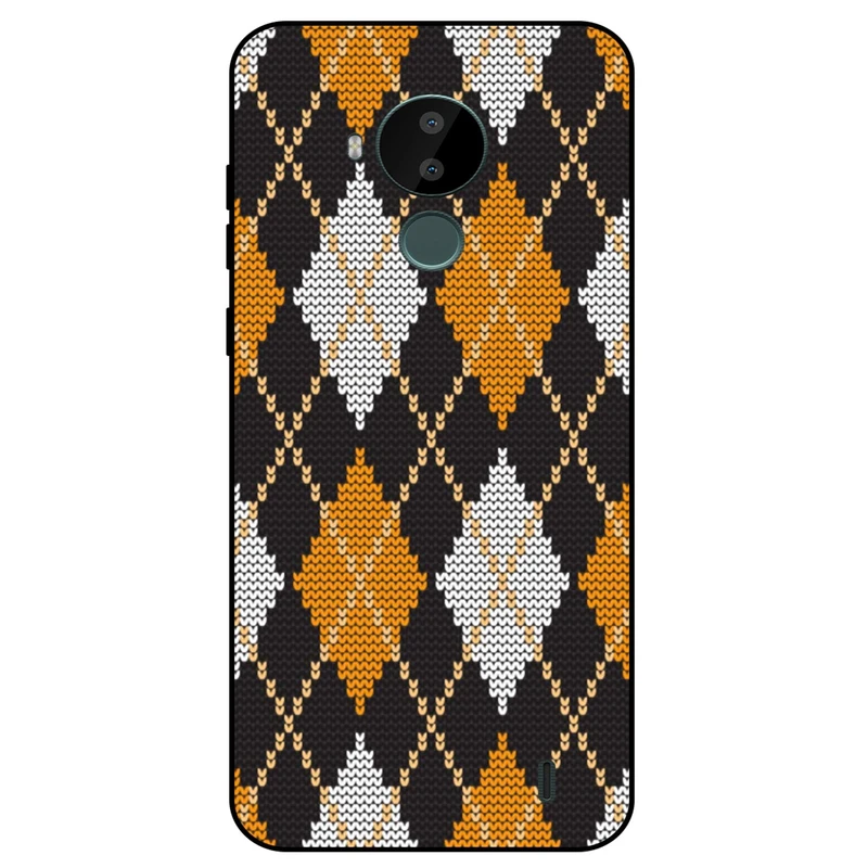 کاور مگافون طرح بافت مدل 8104 مناسب برای گوشی موبایل نوکیا C30     