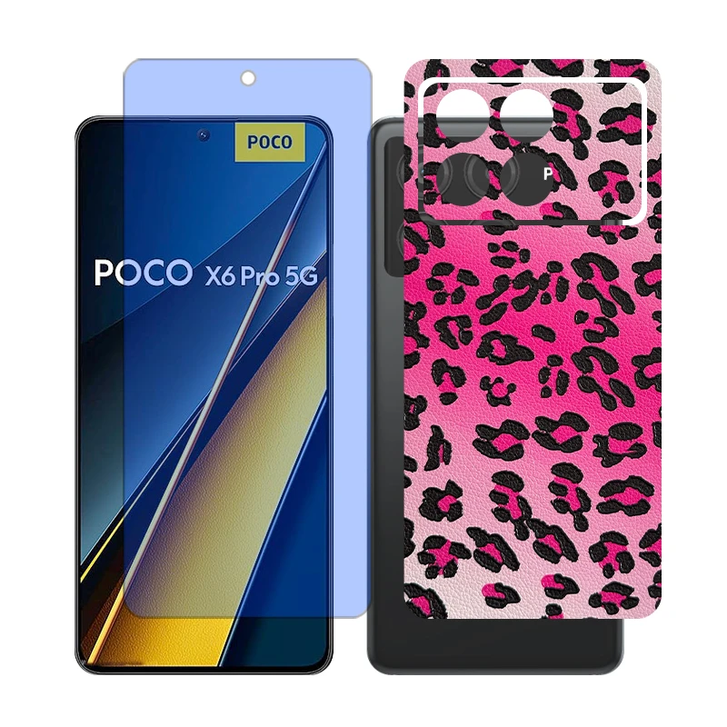 محافظ صفحه نمایش مات آنتی بلو گلس مدل Together مناسب برای گوشی موبایل شیائومی Poco X6 Pro به همراه برچسب پوششی پشت گوشی