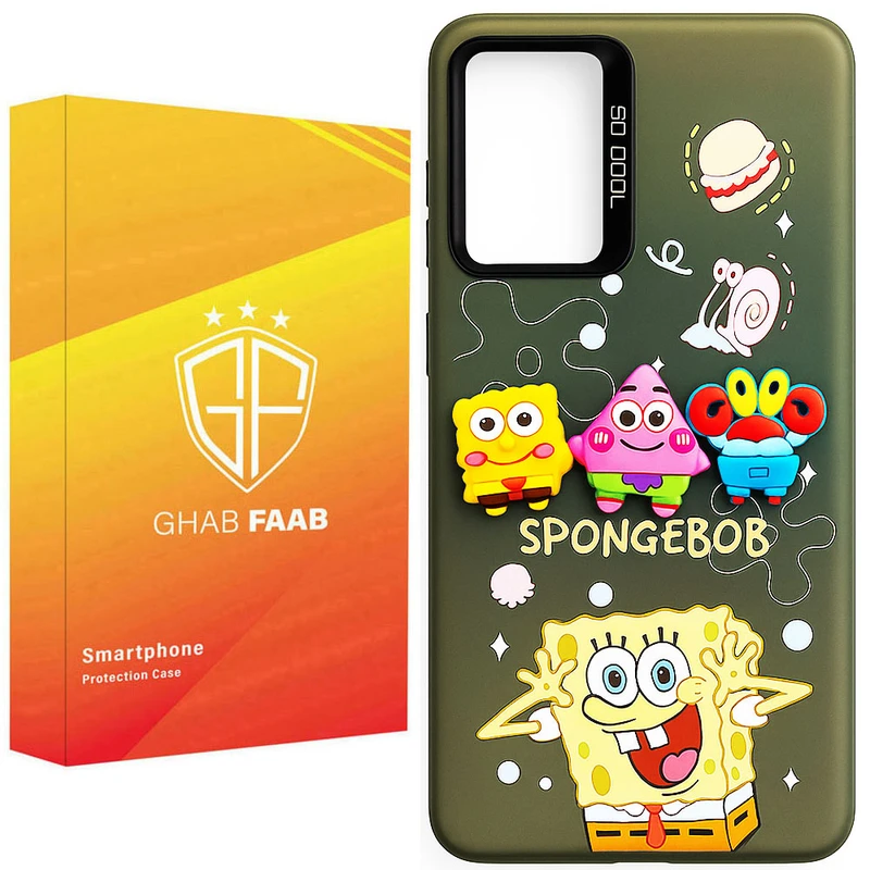 کاور قاب فاب مدل سوکول برجسته طرح دخترانه مناسب برای گوشی موبایل سامسونگ Galaxy A32 4G