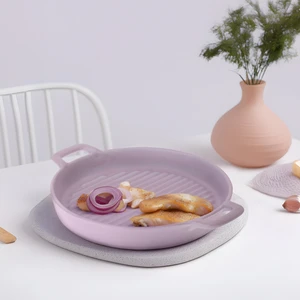 سینی سرامیکی بومی مدل دو دسته مات