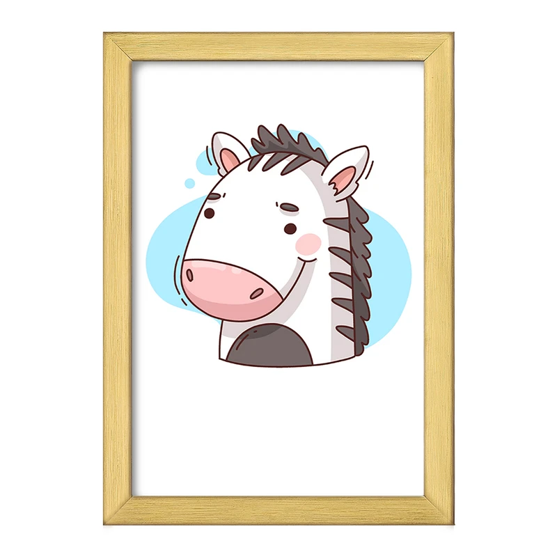 تابلو خندالو طرح گورخر حیوانات بامزه کد 37168