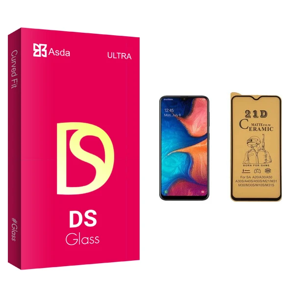 محافظ صفحه نمایش سرامیکی آسدا مدل DS مناسب برای گوشی موبایل سامسونگ Galaxy A20