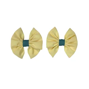 گیره مو دخترانه مدل پاپیون کد 9 مجموعه 2 عددی