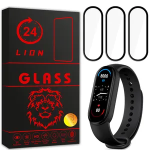 محافظ صفحه نمایش لاین مدل RT007 مناسب برای ساعت هوشمند شیائومی Mi Band 6 بسته سه عددی