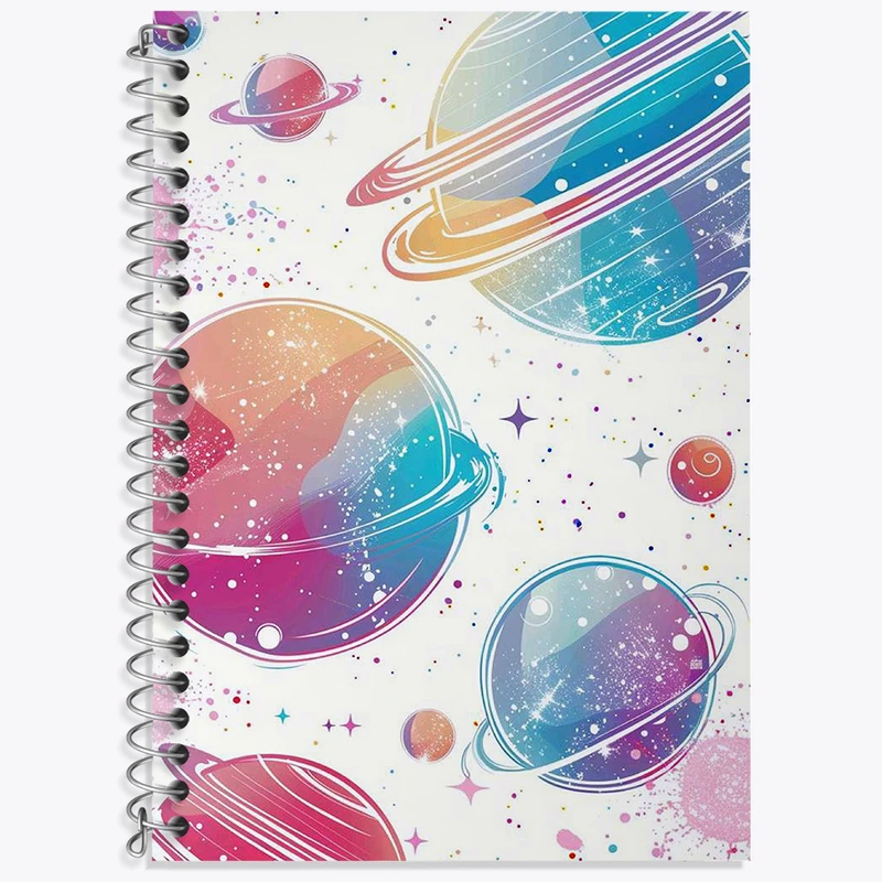 دفتر لغت 50 برگ خندالو طرح کهکشان کد N2415