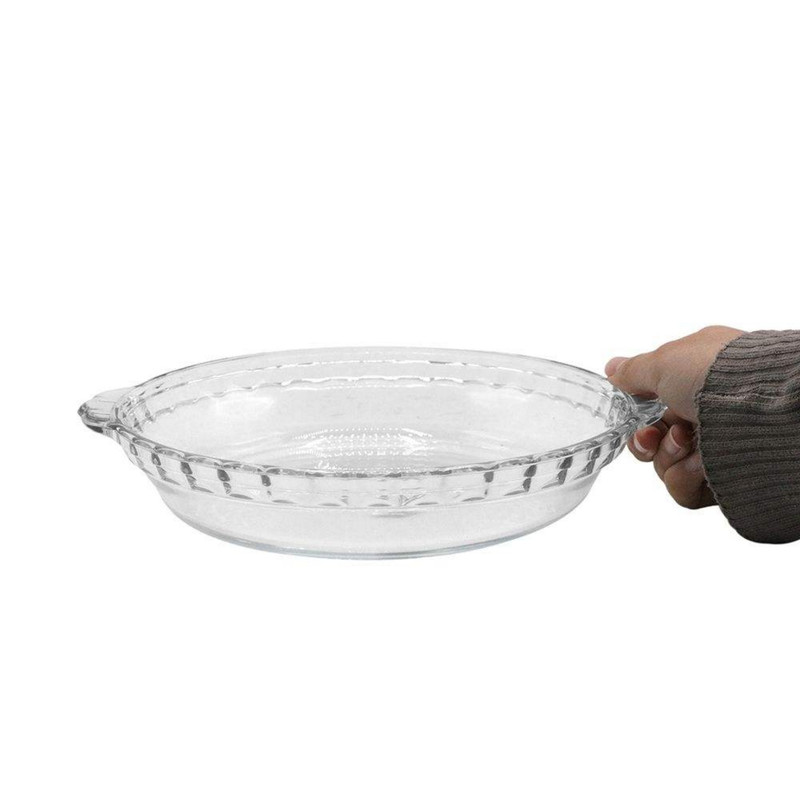 ظرف پخت پیتزا شیشه و بلور اصفهان مدل نازنین بسته 2 عددی