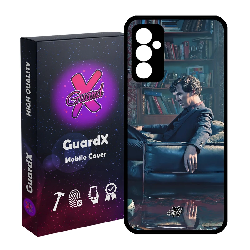 کاور گارد ایکس طرح شرلوک مدل Glass10519 مناسب برای گوشی موبایل سامسونگ Galaxy A54 / A54 5G