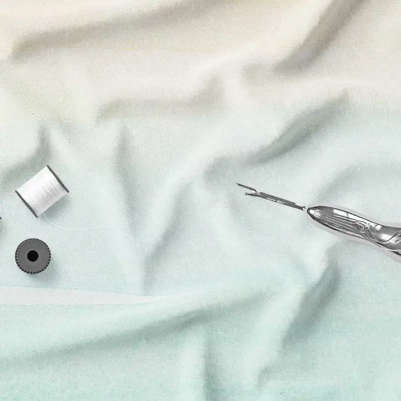 پارچه ملحفه پارچه باما مدل مخمل طرح آبرنگی  کد 5011275