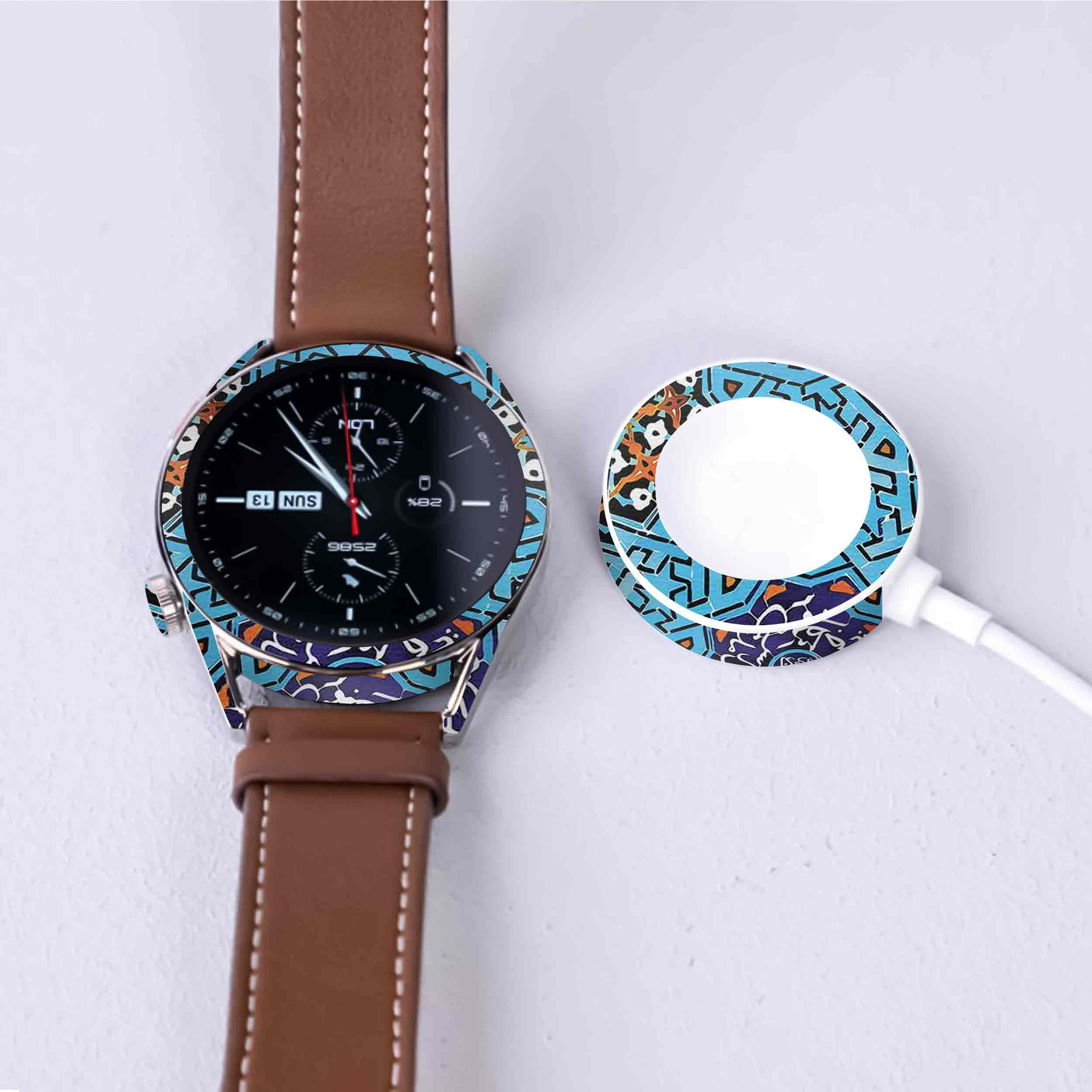 برچسب ماهوت طرح Iran-Tile7 مناسب برای ساعت هوشمند هوآوی Watch GT 3 46mm