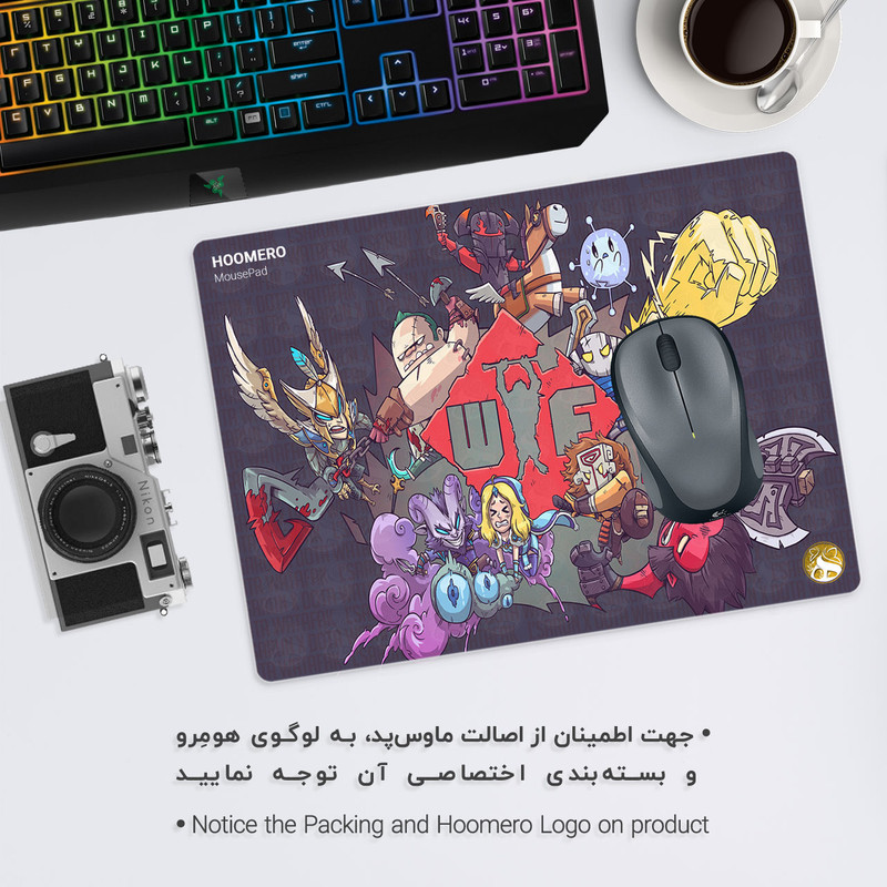 ماوس پد هومرو مدل A4109 طرح بازی Dota 2 1