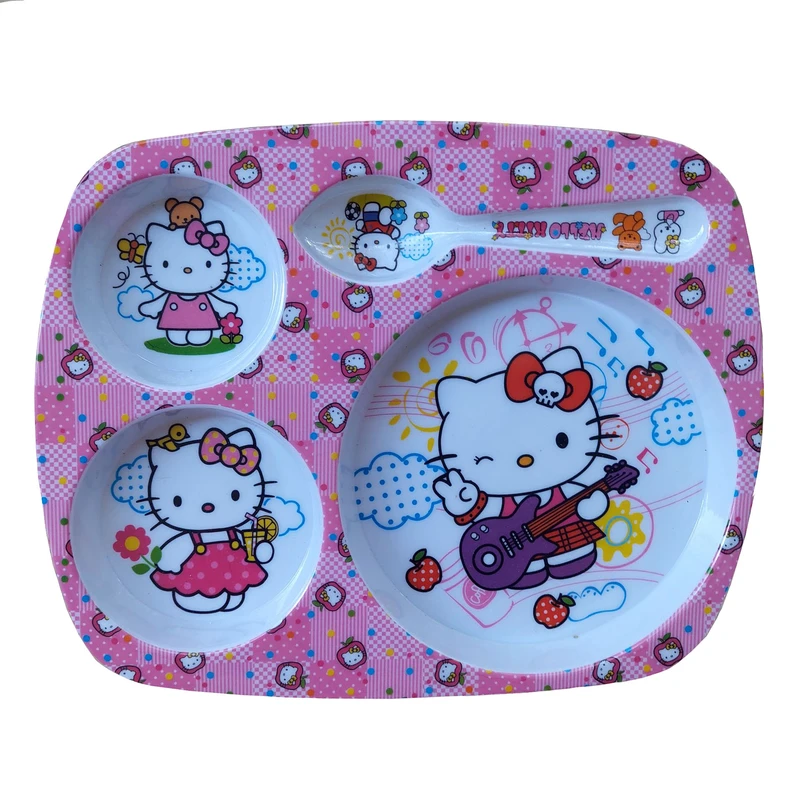 ظرف  غذا کودک مدل هلو کیتی