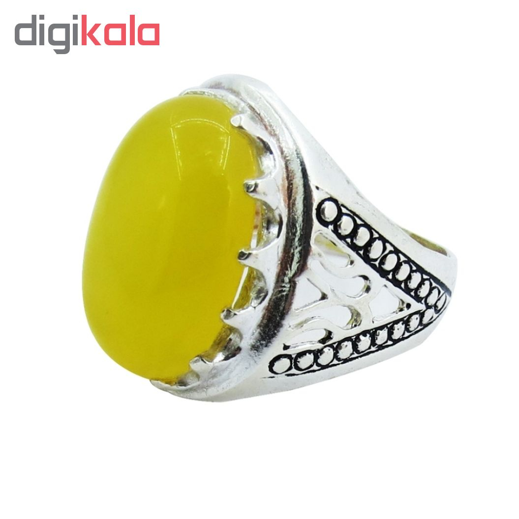 انگشتر نقره مردانه مدل p4402