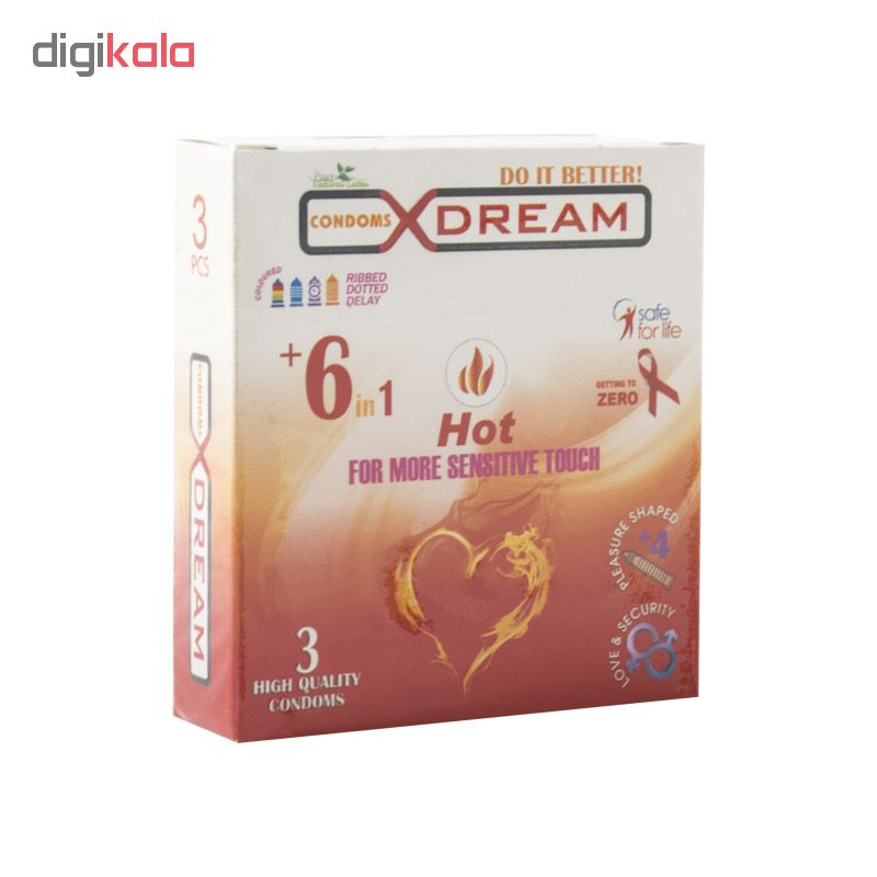 کاندوم ایکس دریم مدل 38002 مجموعه 3 عددی